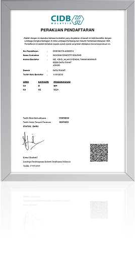 Our Certificates | Commercial Interior Designer Johor Bahru (JB) | Trusted Interior Design Team Johor Bahru (JB)